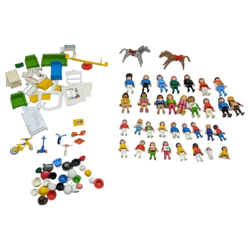 Vintage Playmobil Geobra Figures Horse Accessories Huge Lot Toys