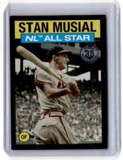 2021 Topps 1986 Blue All Star Stan Musial 213/299 St. Louis Cardinals #86AS16