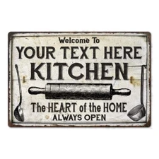 Personalized Kitchen Metal Sign Custom Cooking Sign Gift 108120033001