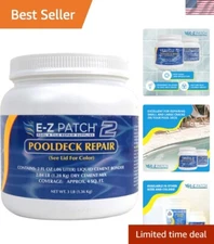 E-Z Patch 2 DIY Pool Repair Kit - Sand Buff Color for Seamless Deck Finishes