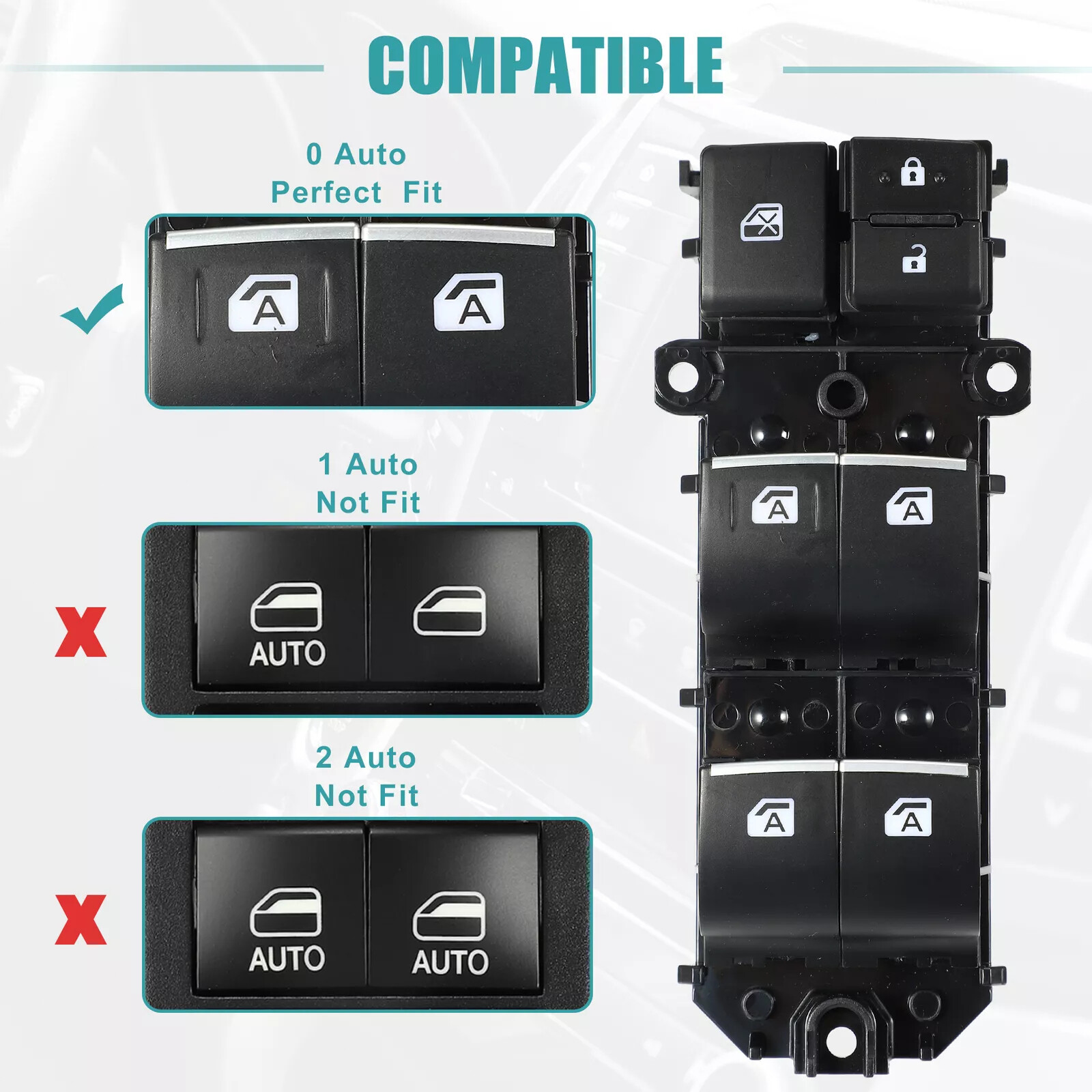 Master Power Window Control Switch For 2018 2019 2020 Toyota Camry 84040-33170√