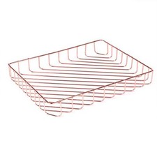 Rose Gold File Organizer for Desk Letter Size Desk Paper Organizer Trays Larg...
