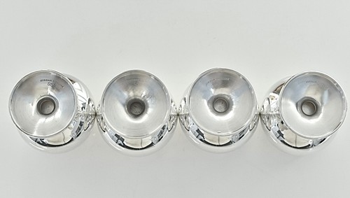 Set Of 4 Vintage Sterling Silver 955 Gorham Mini Cordial Chalice Shot Goblets - Picture 11 of 24