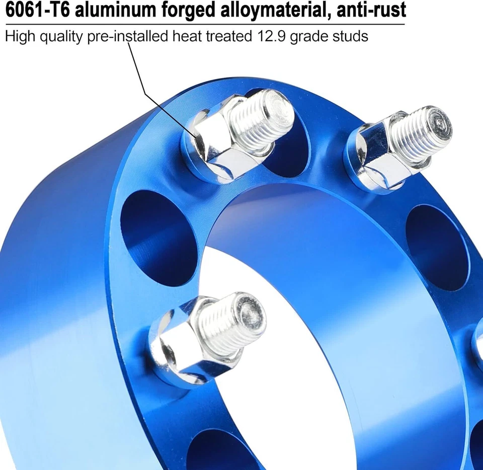 4 piezas espaciadores de rueda centrados en el cubo de 2" 6x5,5 para Chevy Silverado 1500 Tahoe GMC Sierra Foto 3 de 4