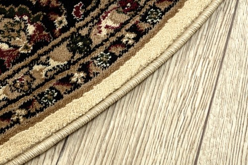TAPPETI TRADIZIONALI classici spessi e morbidi ROYAL ornamento cerchio beige ORIGINALI - Foto 4 di 6