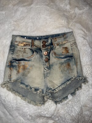 Bum Lift  Denim Jean Shorts, Women Colombian Bermuda Booty Lift Shorts Size 6uk