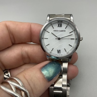 Vince Camuto Womens Watch 32mm Silver Tone MOP VCW7179L  display picture 1