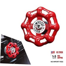 Car Rotary Knob Decor, Metal Retro Valve Handwheel One Click Start Decor Trim,