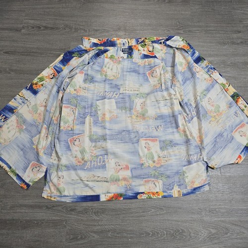 Polo Ralph Lauren Vintage Camp Button Up Shirt Short Sleeve Hawaiian Aloha XXL - Imagen 13 de 21