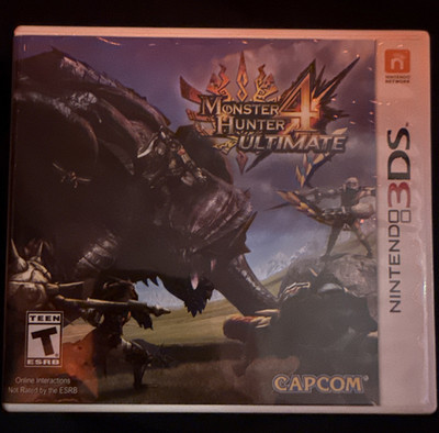 Monster Hunter 4 Ultimate Nintendo 3DS Capcom Action RPG T NTSC Manual