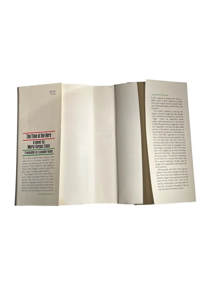 Mario Vargas Llosa, Lysander Kemp / TIME OF THE HERO 1st 1966 Latin American Lit - Image 2 of 4