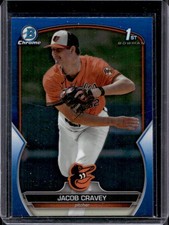 Jacob Cravey 2023 Bowman Draft  Chrome #BDC-189 Blue Refractor /150