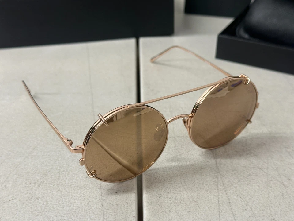 Linda Farrow - 647 C3 Round Sunglasses - Rose Gold - NEW WITH DEFECTS - Image 2 of 4