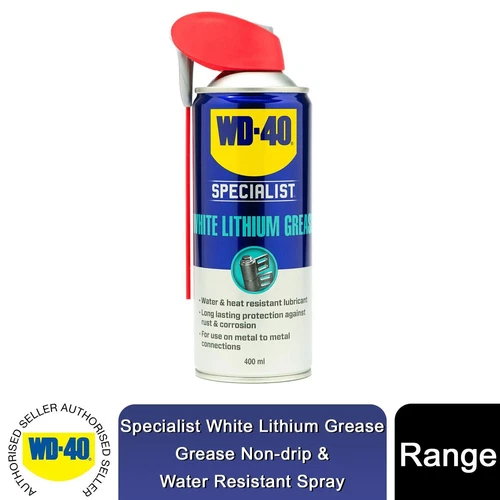 WD-40 Specialist White Lithium Grease 400ml All-Weather Protection Buy 1, 2 or 3