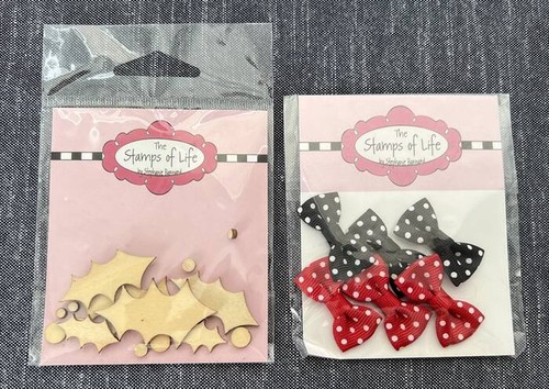 The Stamps of Life Lot EMBELLISHMENTS Christmas Theme Scrapbooking Card Making - Picture 4 of 6