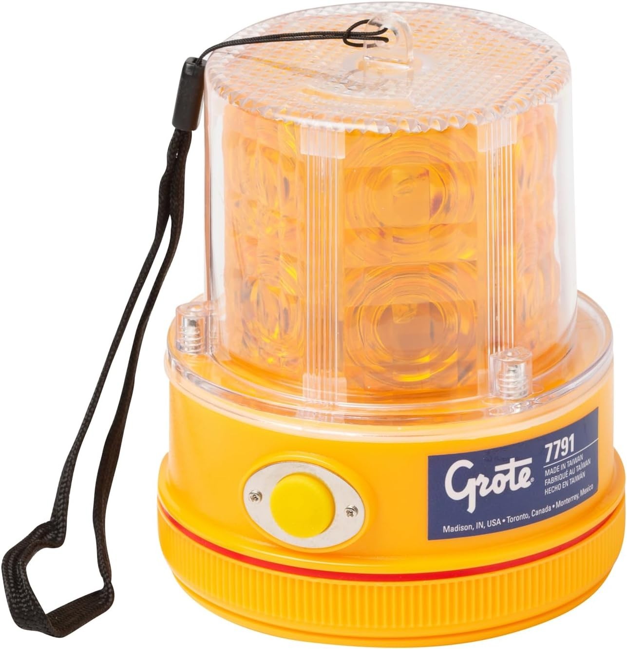 Portable Grote Magnetic Beacon Warning Light Battery Operated LED Amber Strobe
