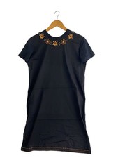 PRADA Short-Sleeved Dress S Black