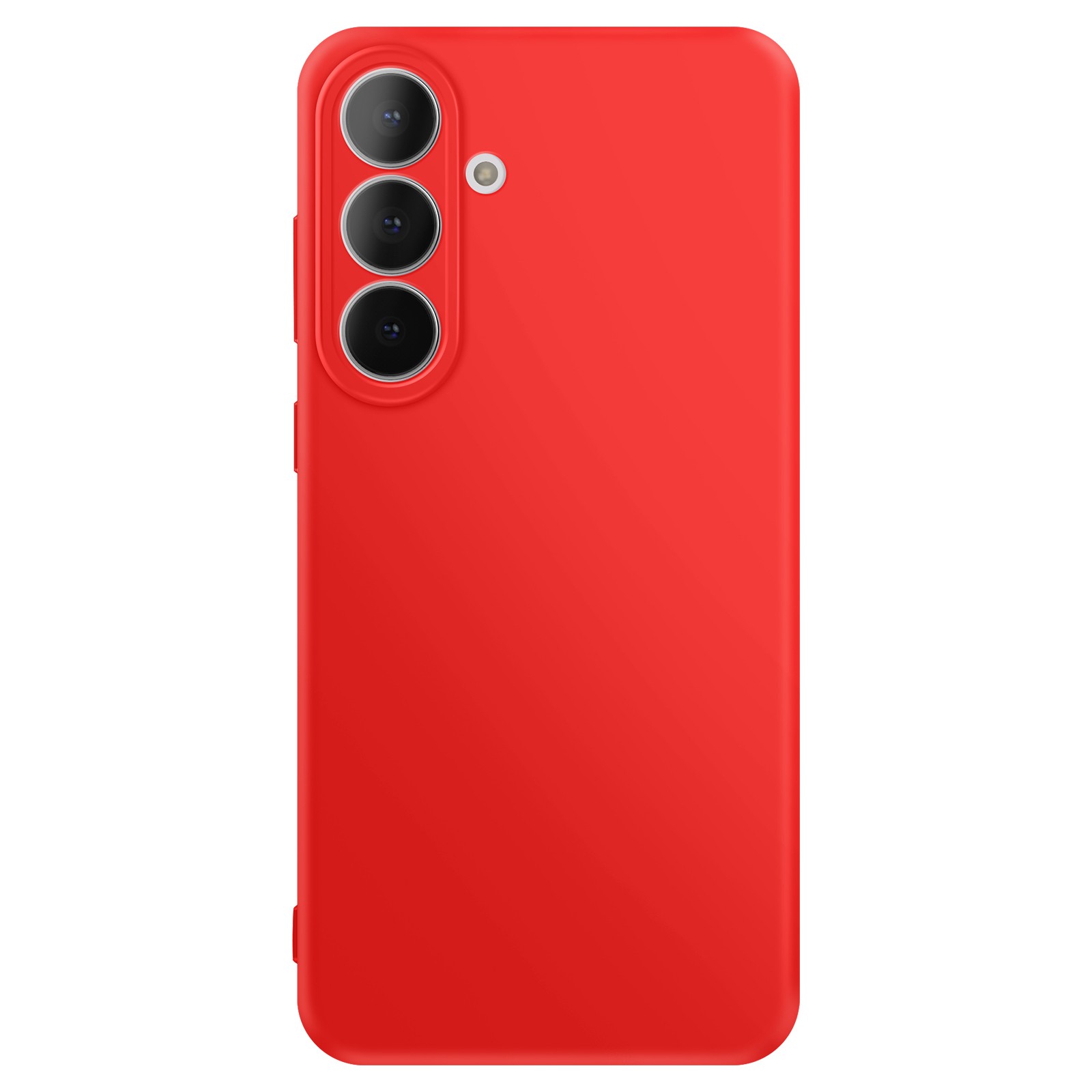 Coque Galaxy S25 FE en silicone anti-dérapante Fast Cover Series rouge mat