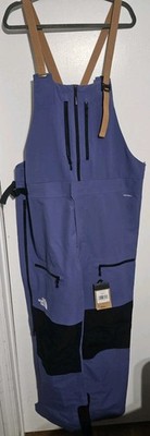 The North Face Mens Ceptor Snow Bib Cave Blue Black 2024 Size XXL NWT