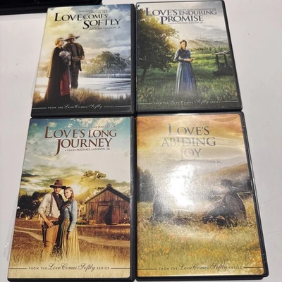 Janette Oke Love Comes Softly Series Lot 4 DVD's Christian Romance Movies 1-4 - Image 1 of 4
