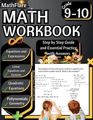 MathFlare - Math Workbook 9th and 10th Grade: Math Workbook Grade 9-10 Paperback