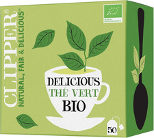 CLIPPER - Thé Vert Bio - 50 Sachets | Ingrédients Bio - 100% Naturels