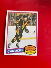 1980-81 O-Pee-Chee set break OPC #392 Dennis Kearns - Vancouver Canucks NRMT