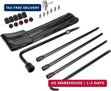 Dr.Roc Spare Tire Tool Kit with Spare Tire Jack Handle and Wheel Lug Wrench Spar