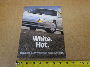 1988 Mazda RX-7 Turbo 10th Anniversary advertisement magazine AD brochure