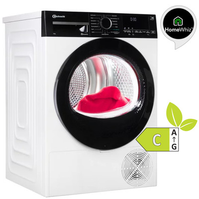 Bauknecht Wärmepumpentrockner 8kg Schontrocknen HomeWhiz App Weiß Adaptive Dry