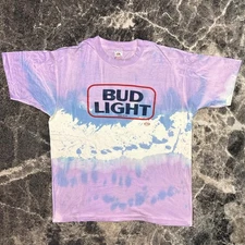 Vintage Bud Light Shirt Mens XL 90s Budweiser Beer Single Stitch Anheuser Busch