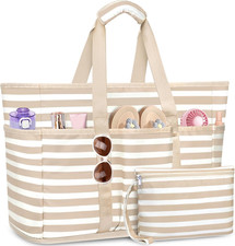 Grand Borsa Mare Con Zip Donna, 45L Borsa Mare XXL Famiglia Con Zip Pieghevole B