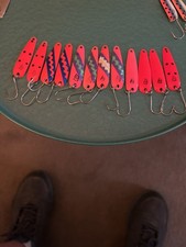 Dare Devle Eppinger Chuck- Lett flutter spoons #3400 Lure Lot AA26