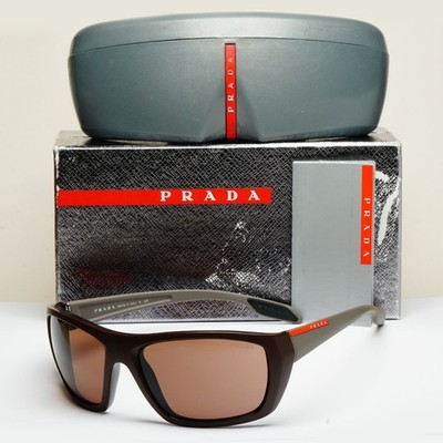 Prada Sonnenbrille 2017 braun Wickeloptik Linea Rossa PS06SS SPS 06S VY8-0D1 61mm 211025