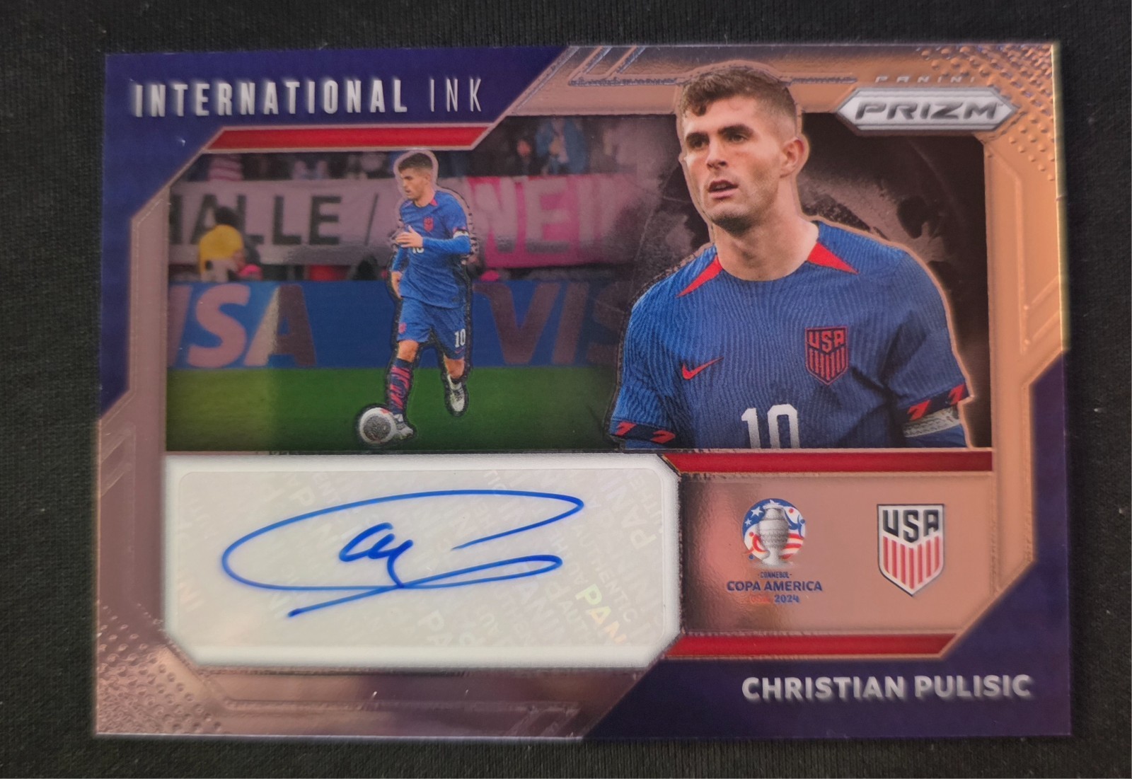 2024 Prizm CONMEBOL Copa America International Ink Christian Pulisic Auto