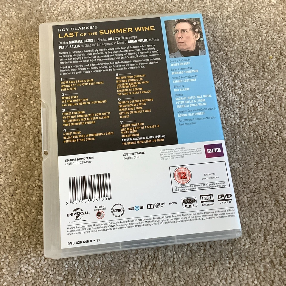 Last of the Summer Wine: Series 1-4 DVD (2016) Peter Sallis 7 Discs **FREE P&P** - Image 3 of 4