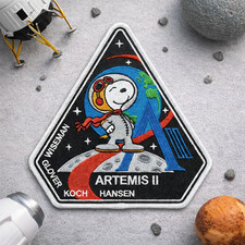 Artemis II Snoopy Astronaut Embroidered Patch...