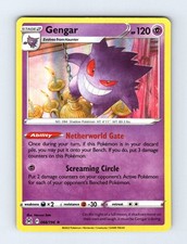 Carta Pokemon Gengar 066/196 Holo rara origine perduta leggermente giocata