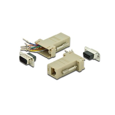 ASSMANN RS 232 Adapter D-Sub 9pin DB9/St RJ45/Bu Selbstbauset
