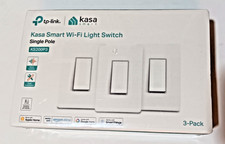 Tp-Link Kasa Smart Wi-fi Light Switch, Dimmer, Single Pole, 3 Pack BRAND NEW 