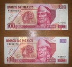 Lot Of 2 Mexico Banknote 100 Pesos 2002 & 2000 “75th Anniversary Commemorative”