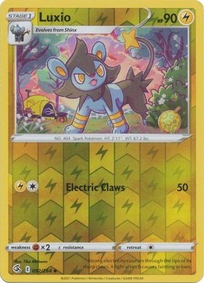 LUXIO 092/264 FUSION STRIKE POKEMON (REVERSE HOLO, NM)