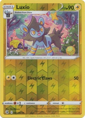 LUXIO 092/264 FUSION STRIKE POKEMON (REVERSE HOLO, NM)