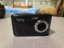Vivitar ViviCam F128 Black Digital Camera 12MP 2.4" EXCD Works Perfectly
