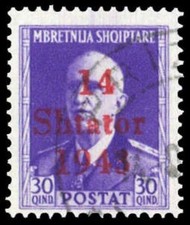 1943, Deutsche Besetzung II. WK Albanien, 8, gest. - 3694918