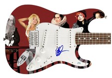 Panic! At The Disco Brendon Urie Autographed 1/1 Custom Graphics Photo Guitar AC