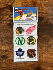 1983-84 NHL NORRIS DIVISION PUFFY STICKERS hockey Detroit Chicago Toronto  MIP