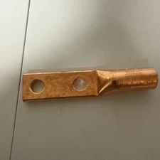 Burndy YCA282N HYLUG Heavy Duty Large Copper  4/0 Crimp 2-Hole Lug