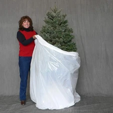 Christmas Tree Disposal and Storage Bag - Fits 1 Count (Pack of 1), white 