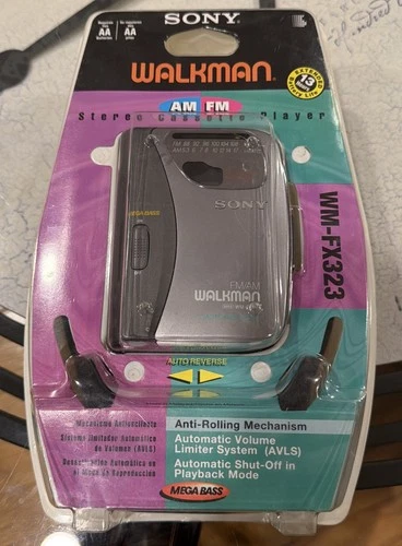Sony Walkman WM-FX323 AM/FM Portable Stereo Cassette Player Black Sealed